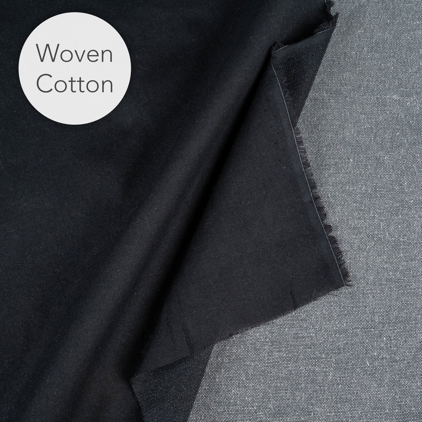Black Iron On Interfacing and Fabric Samples