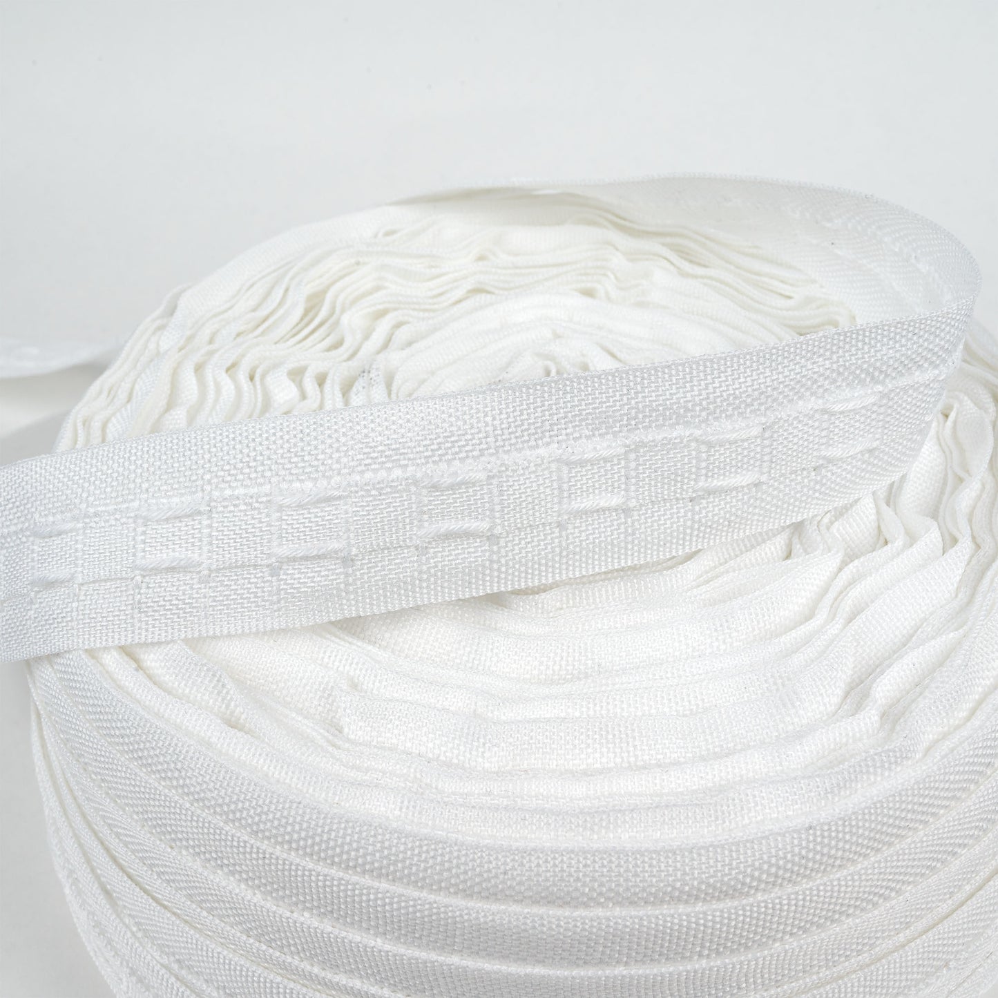 1 Inch 25mm Pencil Pleat Curtain Heading Tape White