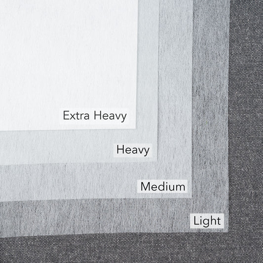 Iron On Fusible Interfacing White Medium Weight