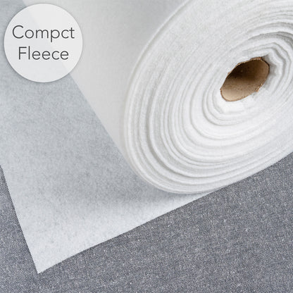 Iron-On Compact Soft and Medium Fleece 100g/m2 White