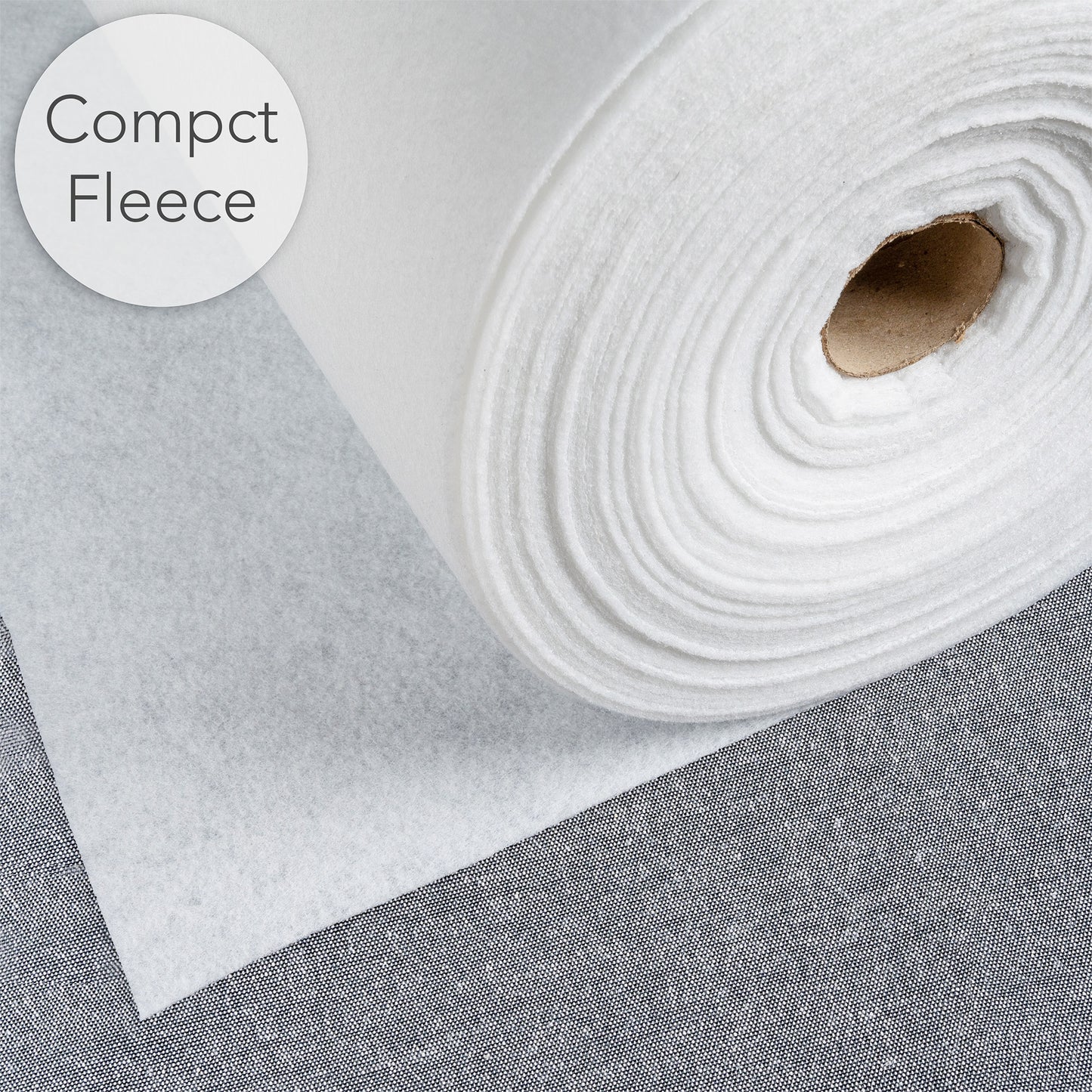 White Iron On Interfacing and Fabric Samples
