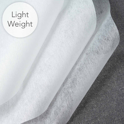 Iron On Fusible Interfacing White Light Weight