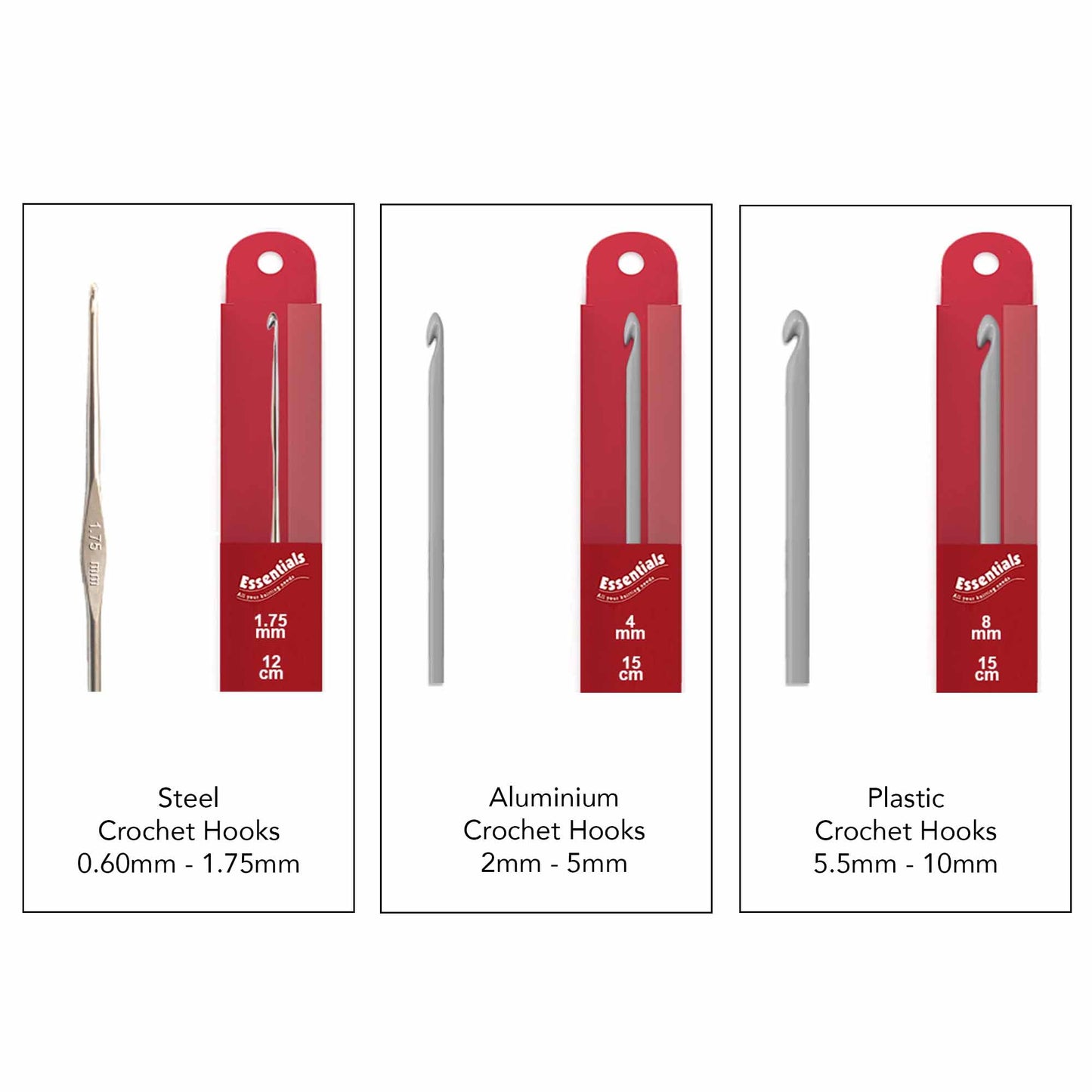 Whitecroft Essentials Crochet Hooks